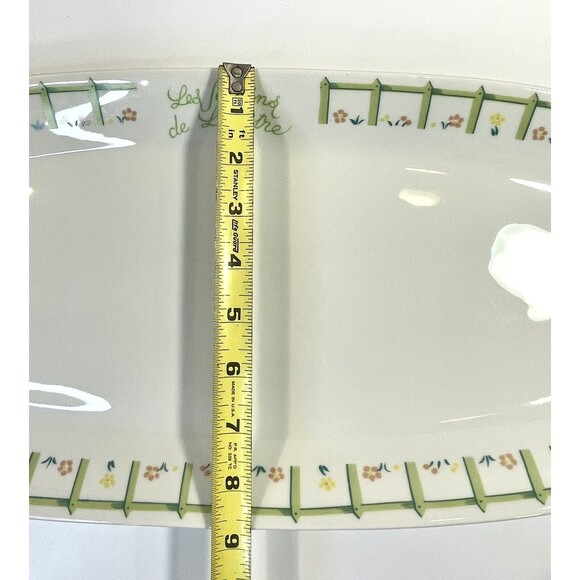 Philippe Deshoulieres Large Serving Platter Lourioux France Porcelain Garden Wow - Picture 10 of 11